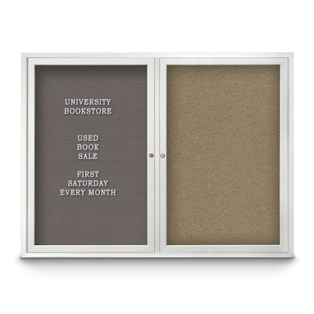 United Visual Products Corkboard, 48"x36", Deep Burgundy/Black UV404PLUS-BLACK-DBURGU